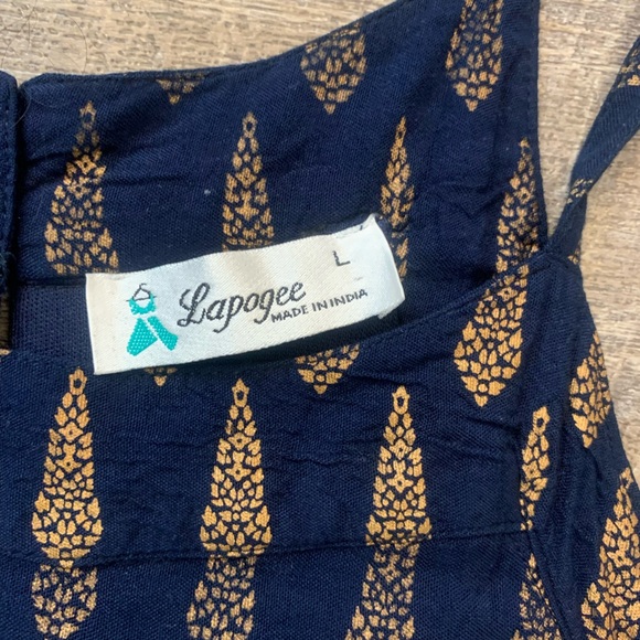 Lapogee Sleeveless thin strip Dress Sz L - Picture 3 of 9